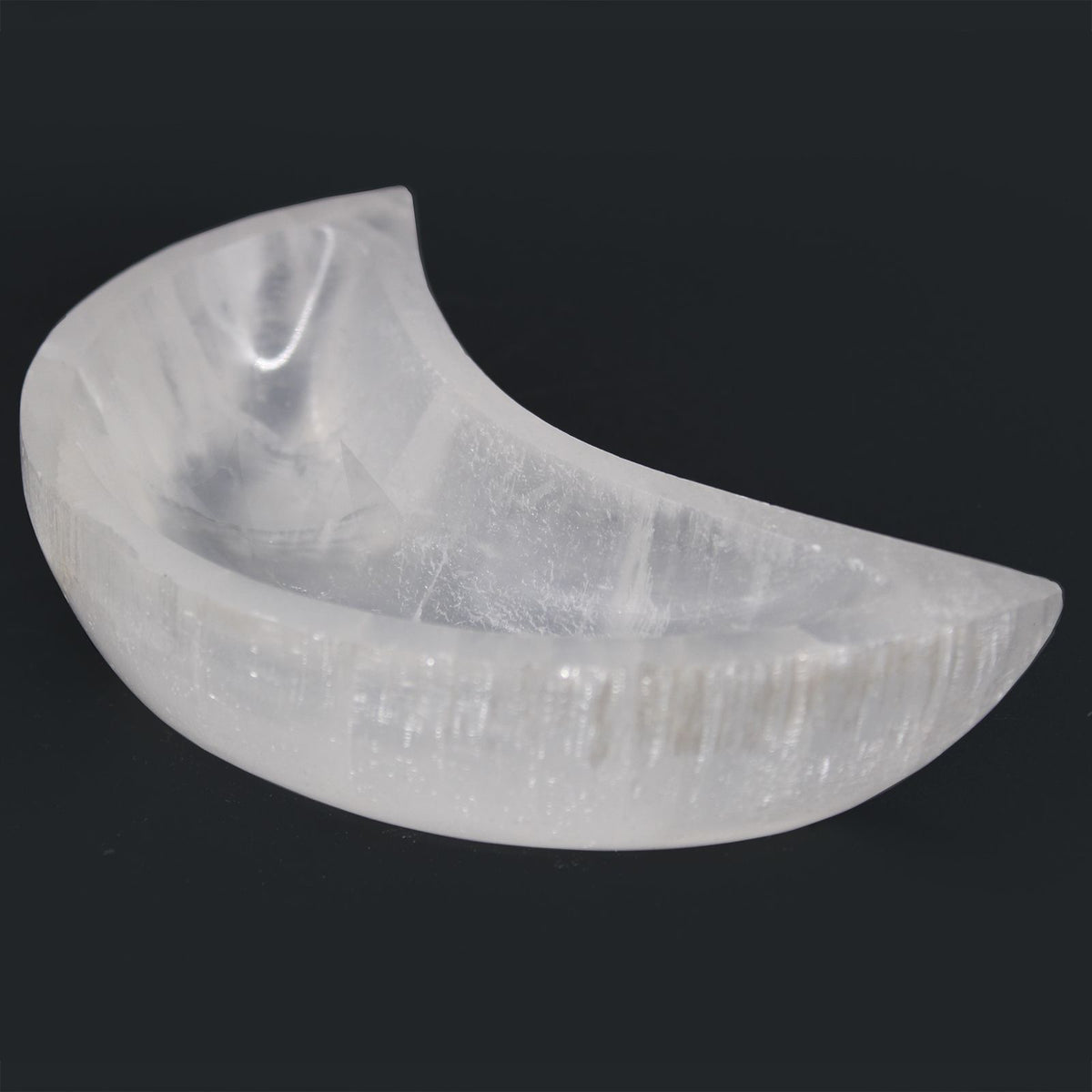 Selenite moon bowl - 15cm