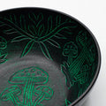 Cuenco tibetano de aluminio - hongo mágico - verde (20cm)