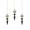 Realm Creator - Three-Piece Pendulum - Black Agate - Green Aventurine - Tiger's Eye