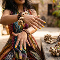 Kenari Shell Hand Shaker - Pulsera Sonajero (15 piezas)