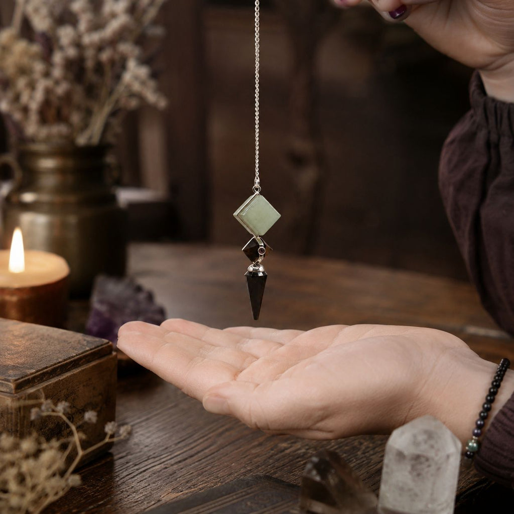 Realm Creator - Three-Piece Pendulum - Black Agate - Green Aventurine - Tiger's Eye