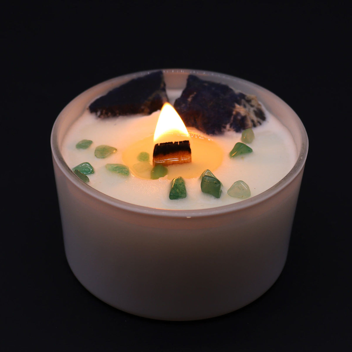 Vela de Cristal de Chakra - Chakra de la Garganta