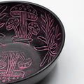 Cuenco tibetano de aluminio - Hongo Mágico - Rosa (20 cm)