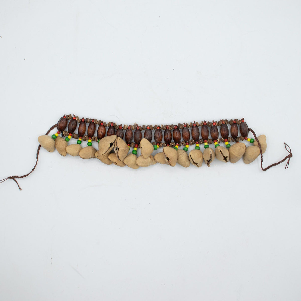 Shaker de tobillo con conchas Kenari - Pulsera sonajero (20 conchas)