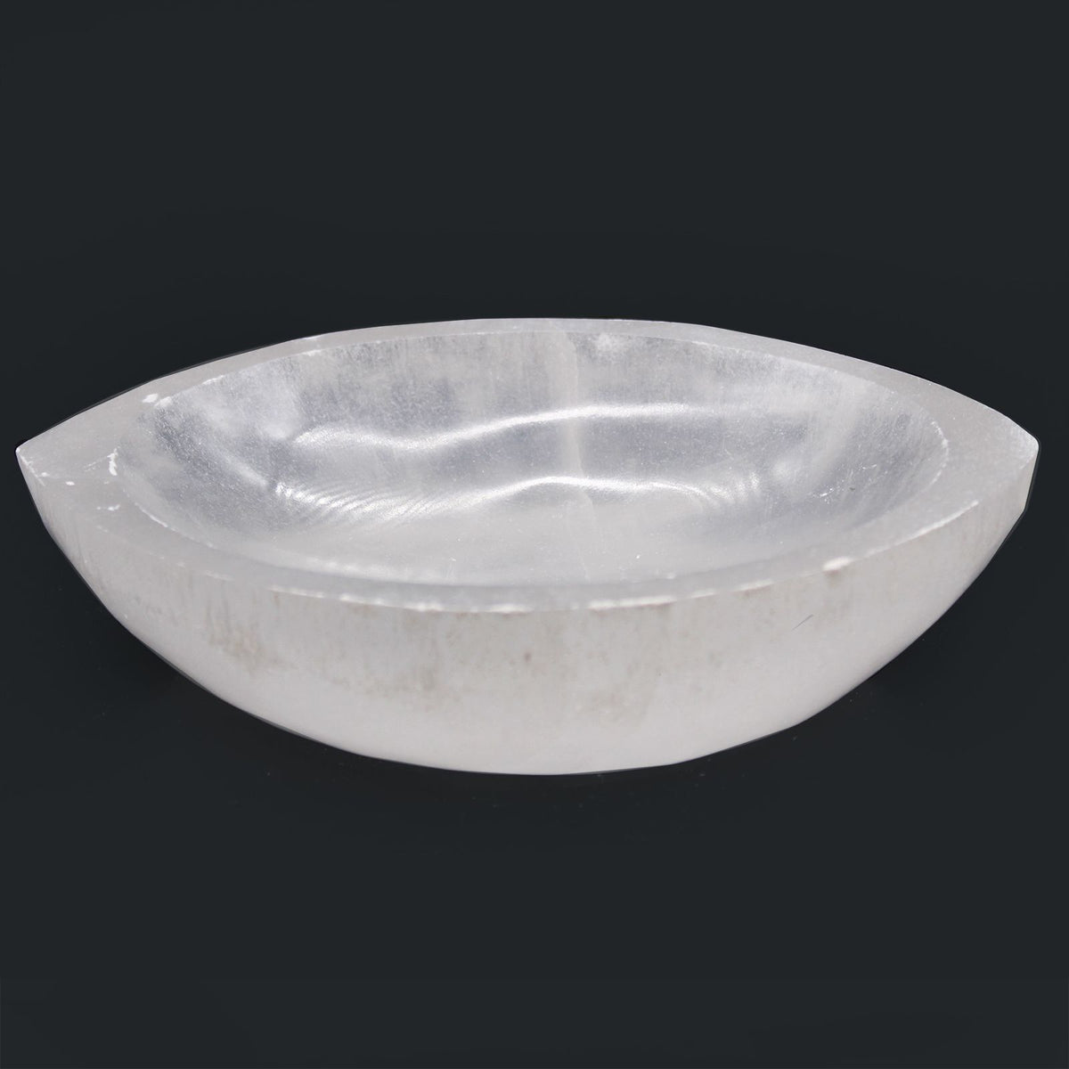 Selenite Eye Shaped Bowl - 15cm